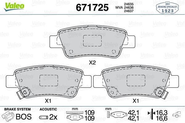 Arka Fren Balata Honda CR-V 2.2L N22A Ctdi Dizel RE6 06-> / CR-V 2.0L R20 Benzinli RE5 Otomatik Vite S 07-15 / CR-V 1.6L N16A2 RE6 İ-Dtec Dizel 4x2 4x4 13->