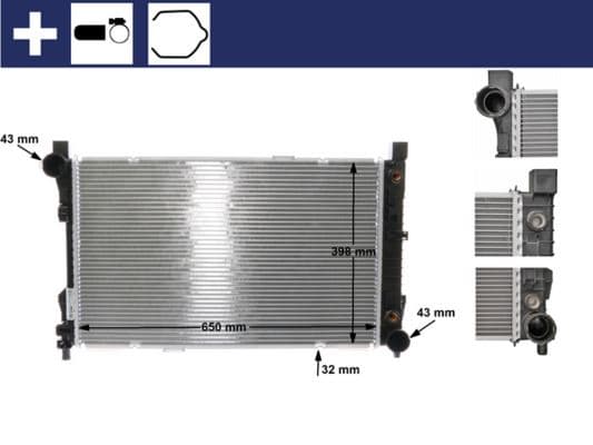 Motor Su Radyatörü Mercedes W203 CL203 S203 C209 A209 R171
