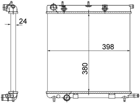 Radyatör Brazing C3 04/02>207 02/06>1007 04/05> Klimasiz Mek