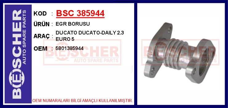 Egr Dönüşüm Borusu Ducato-Boxer-Daily 2.3 MJT Euro5