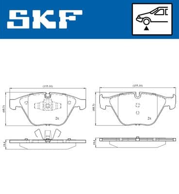 Fren Balatası Ön BMW E90 E91 E92 E93 E84