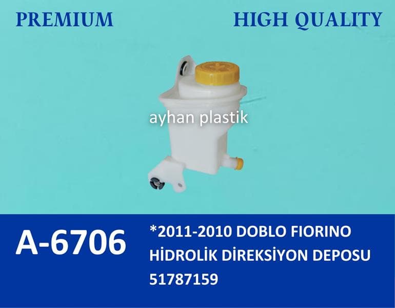 Hidrolik Direksiyon Yağ Deposu Kapaklı Fiat Fiorino 09> Linea 09> Doblo 10>