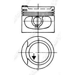 Motor Piston Segman 0.50 Audi 80 1.8T