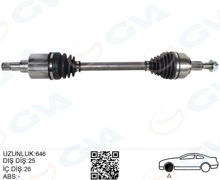 Komple Aks Ön Sol Ford Focus 1.0 Ecoboost