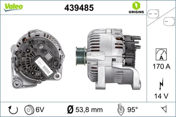 Alternator 14V 170A BMW E60 E61 E64 E65