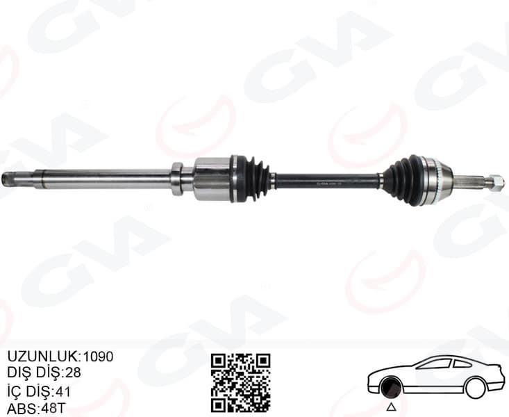 Ön Aks Komple Sağ Ford Transit V347 2.2TDCI 115PS -140PS 07>11