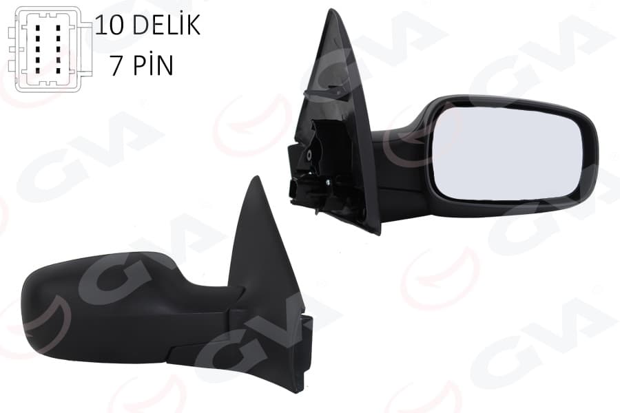 Diş Dikiz Aynasi Sağ Megane 02> Elektrikli İsitmali Sensörlü Konveks 7 Fiş VM-138EHSR 5 Fiş VM-138EHSR
