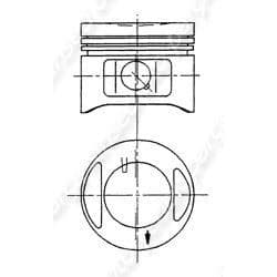 Motor Piston Segman 0.40 Grande Punto 1.2
