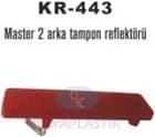 Arka Tampon Reflektörü Sağ-Sol Master II 01>MOVANO II 01> Trafic II 06> Vivaro 06>