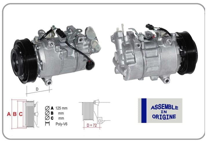 Klima Kompresörü Sifir Ürün Renault Megane III Talisman Megane IV 15> Scenic IV 15> Kadjar 15> 1.5 Blue dCi / Nissan Qashqai 1.5L K9K dCi J11 14->
