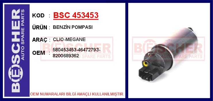 Benzin Pompası Clio-Megane