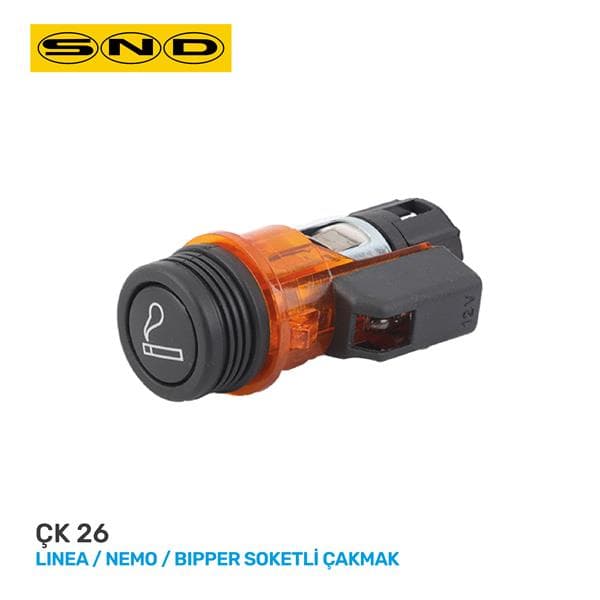 Çakmak Araç İçi Peugeot Bipper-Citroen Nemo-Fiat Fiorino-Linea Turuncu-3 Fişli