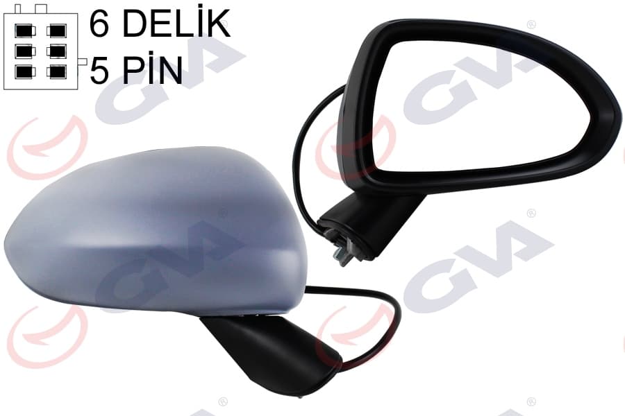 Diş Dikiz Aynasi Sağ Corsa D 06> Elektrikli İsitmali Astarli Konveks 5 Fiş VM-964EHPR 13187618