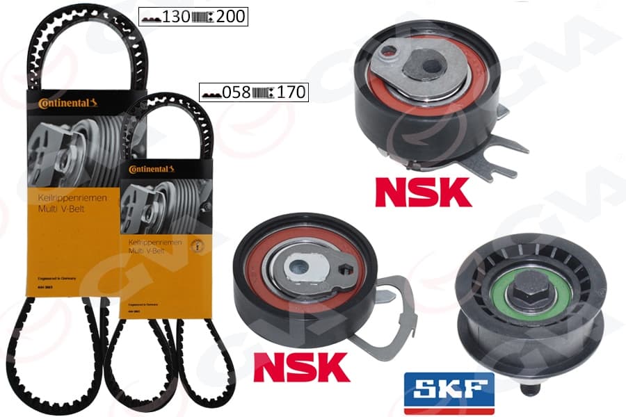 Triger Seti 130x20 Polo-Cordoba-GOLF4-Fabia-Bora 1.4-1.6 16V BCB-BBY-Bud-BBZ-BKY-Ahw-Ajv-Azd-CGGB 5 Parça