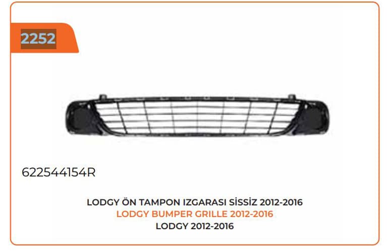 Ön Tampon İzgarasi Sissiz Lodgy 12-16