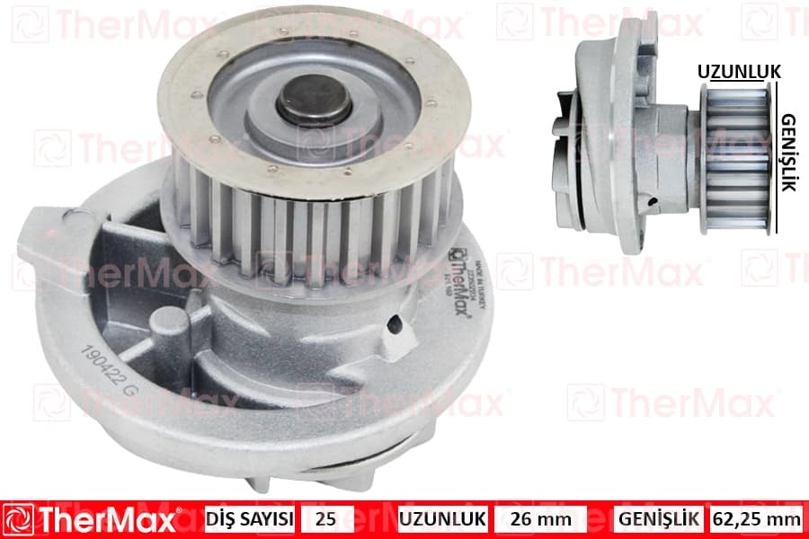 Devirdaim Astra F-G-Vectra A-B-Omega B-Kadett E-Calibra A 1.8i 16V-1.7D-2.0i 16V T 1334041