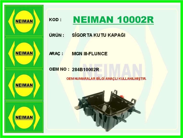 Sigorta Kutu Kapağı MGN III-Flunce