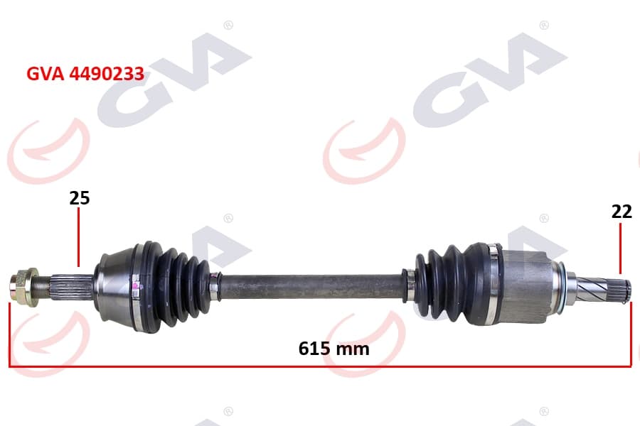 Komple Aks Sol Corsa D 1.3 Cdti 06 > DTJ 615mm