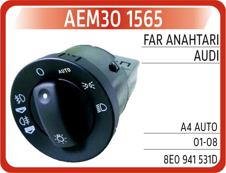 Far Anahtarı Audi A4 Auto 01-08