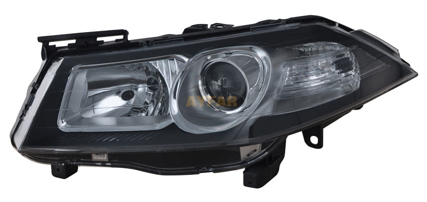 Far Sinyal Sol Renault Megane II 10-11 Siyah Çerçeveli Mekanik H7 H1