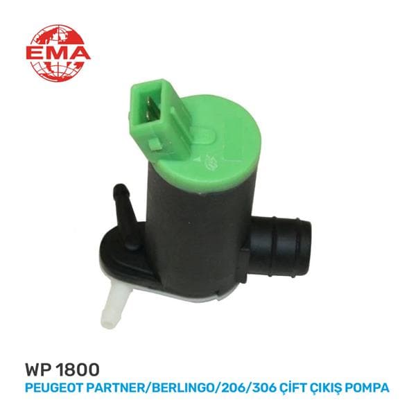 Cam Su Fıskiye Pompası Çift Çikiş Partner-Berlingo-P206-P306-Saxo