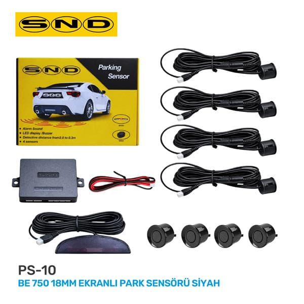 Be 750 18MM Ekranli Park Sensörü Siyah