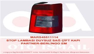 Stop Lambasi Duysuz Sağ Çift Kapı Partner-Berlingo Em