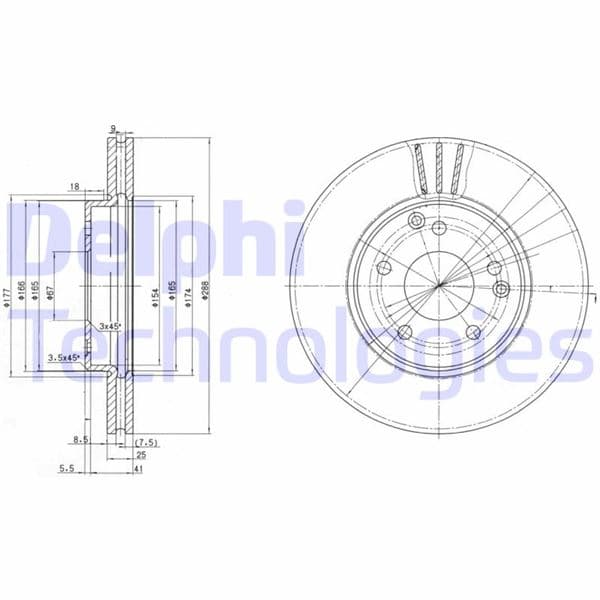 Fren Diski Ön Mercedes W203 CL203 C209 W210 R170