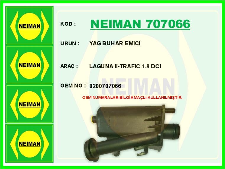 Yağ Buhar Emici Laguna II-Trafic 1.9 dCi