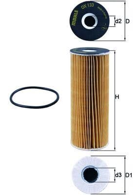 Yağ Filtresi Mercedes M104 M111 W202 W203 C208 W124 W210 W163 W140 W463