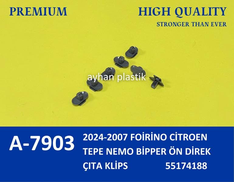 Ön Direk Çita Klipsi Fiat Fiorino 07> Citroen Nemo 09> Peugeot Bipper 09> Ön Direk Çita Klips