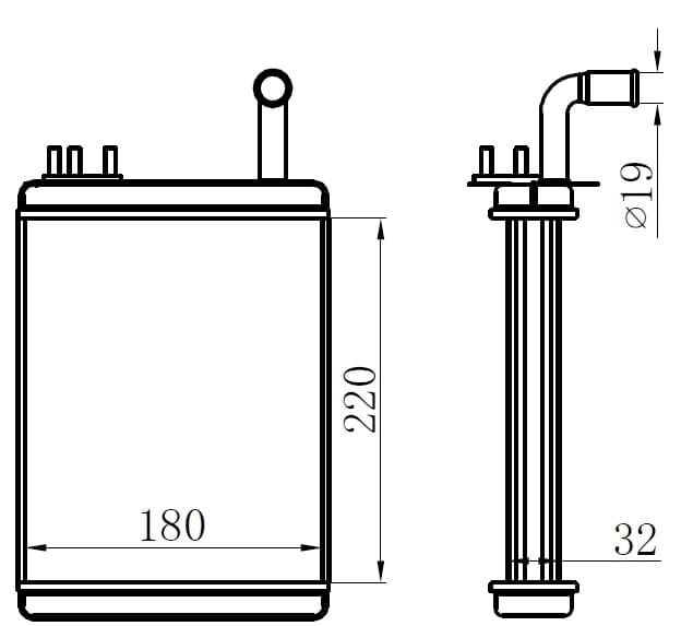 Kalorifer Radyatörü Brazing Palio 233x195x32