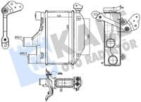 Turbo Radyatörü İntercooler Toyota Corolla 1.4L 1NDTV NDE120 04-06 125x260x64