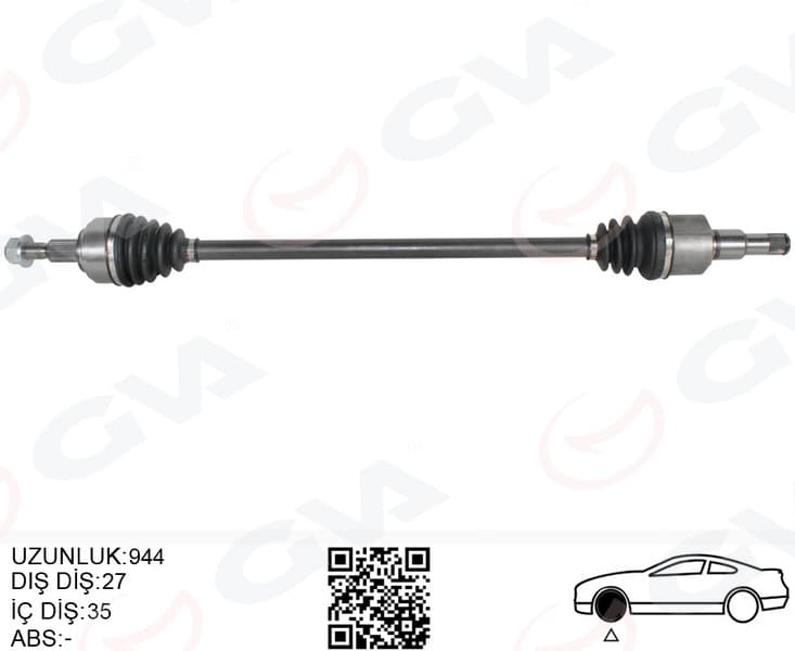 Ön Aks Komple Sağ Ford Yeni Focus IV 17> Sanz. Otomatigi 8 Vites 1.5L Duratorq-TDCi