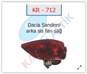 Arka Sis Far Lambasi Sağ Symbol-MGN 4-Sandero Joy Model