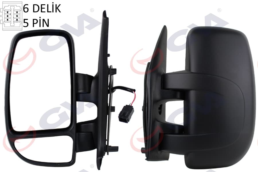 Diş Dikiz Aynasi Sol Master II 01> Movano 04> Elektrikli İsitmali Konveks 5 Fiş VM-969EHL 5 Fiş VM-969EHL
