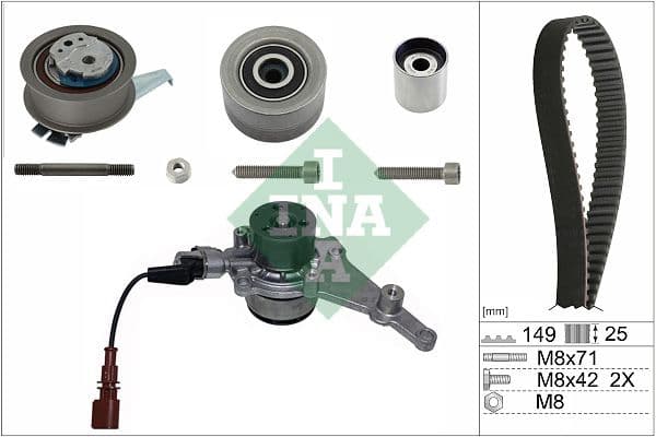 Triger Seti Devirdaimli Sensörlü VW-Skoda-Audi-Cupra-Seat 16> Ford 23> 2.0 TDI Dsud-DTRB-DTRD-Dez E-Dtna-Dtua 149 Diş