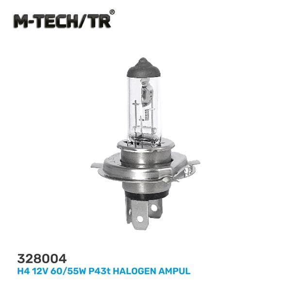 H4 12V 60/55W P43t Halogen Ampul