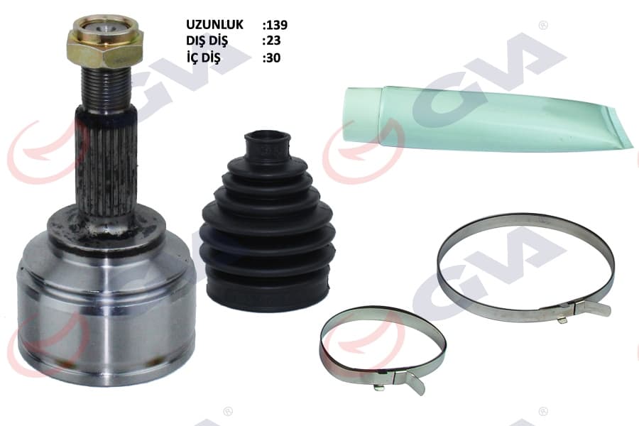 Aks Kafası Diş Ön Clio IV 0.9Tce / 1.5 dCi Manuel 12- 23x30x49 139.50mm