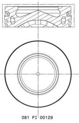 Piston Segman 78.00mm BMW N47 D16 F20 Mini R55 R56 R57 R60 R61