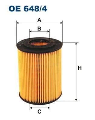 Yağ Filtresi Astra G 00-05 -Astra H 04- -Corsa C 00- -Combo 01- -Meriva 03-10 - 1.7CDTI-1.7DTI OE648.4