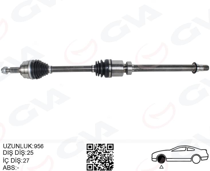 Komple Aks Sağ Renault Clio V 19> 1.3 Tce H5H DW5 Otomatik 7 Vites