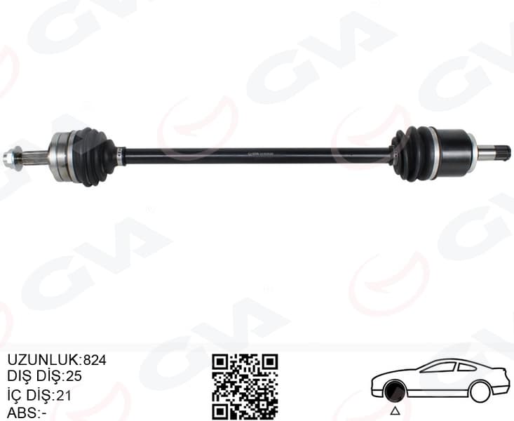Komple Aks Sağ Lada Samara 1500 6 Bilyali Tip 86-94 22X24X842MM 21100221501000