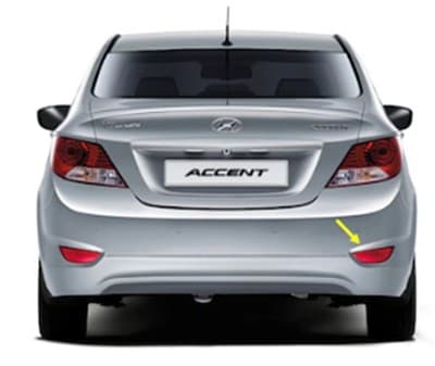 Reflektör Arka Tampon Sağ Hyundai Accent Blue 2011->