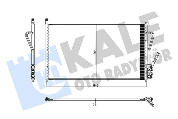 Klima Radyatörü Focus I 1.4 16V 1.8TDCI 1.6 Zetec S 16V 98>04