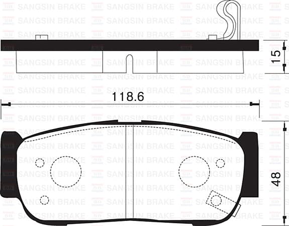 Arka Fren Balata Hyundai Santafe 2.0L CRDi 06-> 2.2L D4EB 06-09