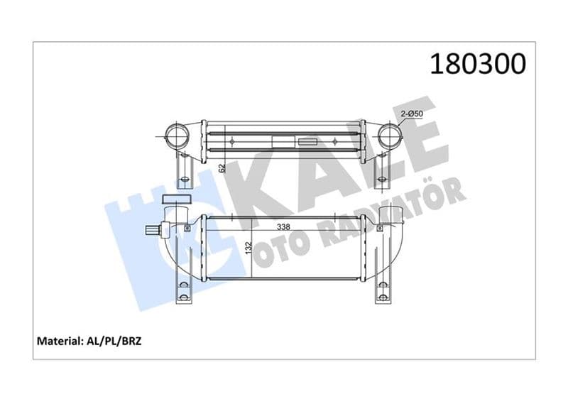 Turbo İntercooler Radyatörü Connect 1.8TDCI 02>06