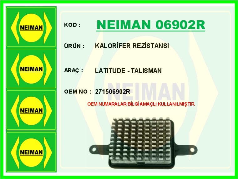 Kalorifer Rezistansi Latitude - Talisman