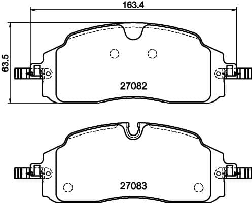 417/1-200 Ön Fren Balatası Yeni Transit Custom-VW Caravelle-Transporter 23>