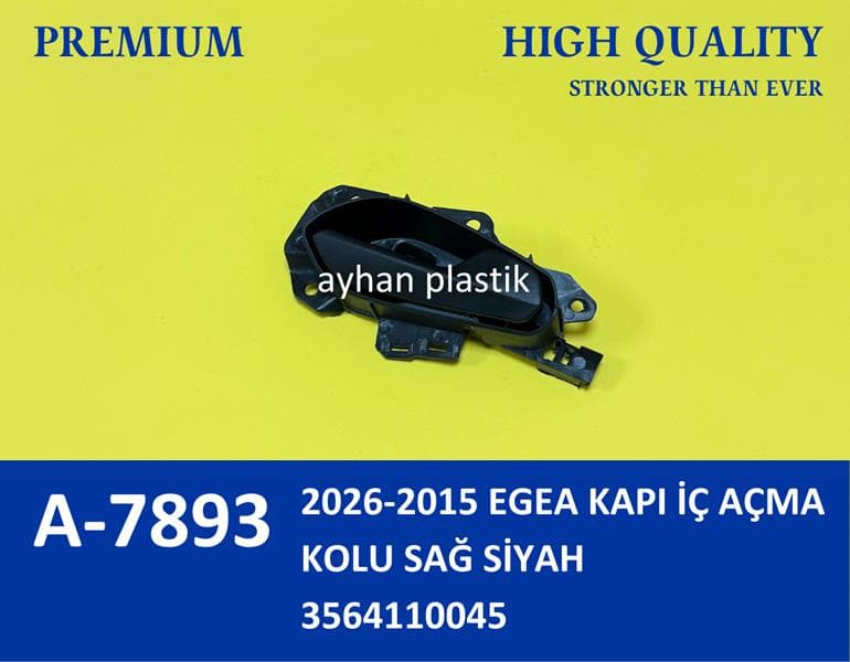 Kapı İç Açma Kolu Sağ Fiat Egea 15> Siyah